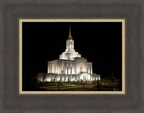 Orem Temple- Behold…. Our Fathers House - framed giclee canvas