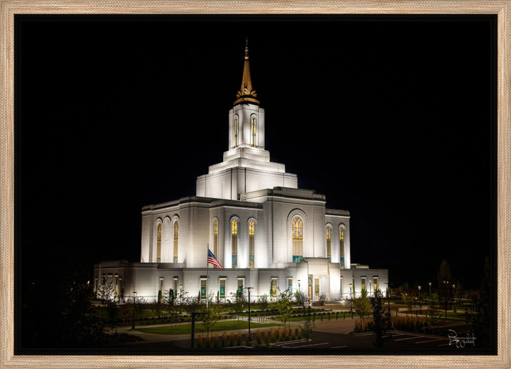 Orem Temple- Behold…. Our Fathers House - framed giclee canvas