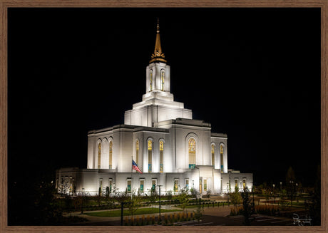 Orem Temple- Behold…. Our Fathers House - framed giclee canvas