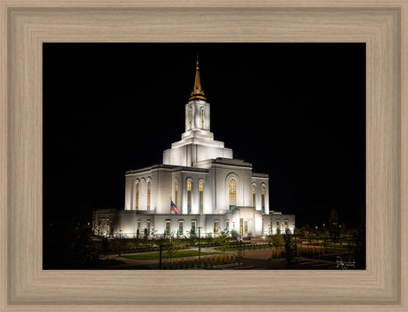 Orem Temple- Behold…. Our Fathers House - framed giclee canvas