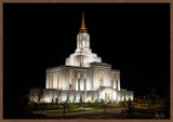 Orem Temple- Behold…. Our Fathers House - framed giclee canvas