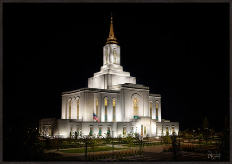 Orem Temple- Behold…. Our Fathers House - framed giclee canvas