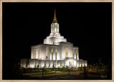 Orem Temple- Behold…. Our Fathers House - framed giclee canvas