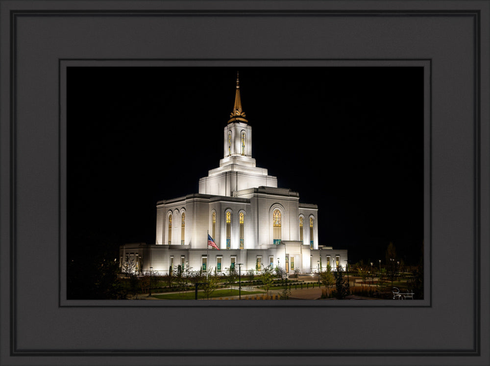 Orem Temple- Behold…. Our Fathers House - framed giclee canvas