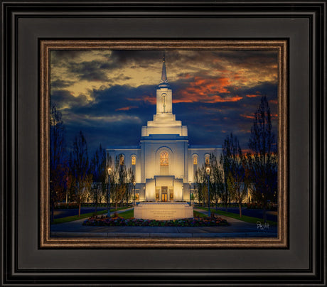 Orem Temple- Spiritual Treasure  - framed giclee canvas