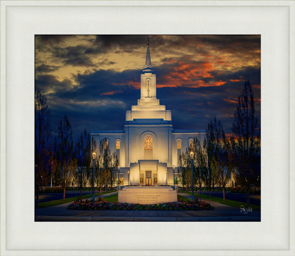 Orem Temple- Spiritual Treasure  - framed giclee canvas