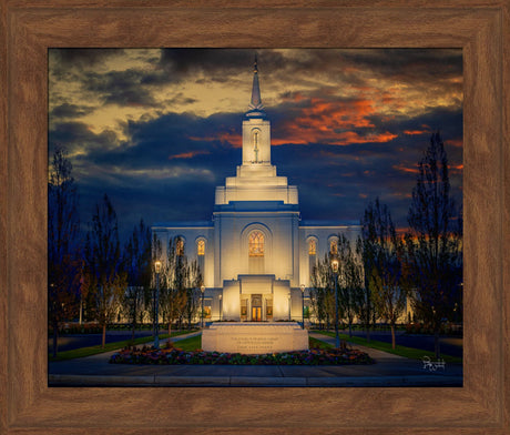 Orem Temple- Spiritual Treasure  - framed giclee canvas