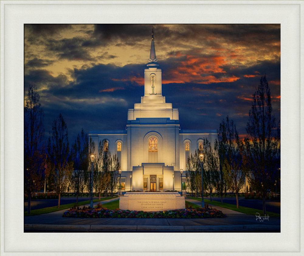 Orem Temple- Spiritual Treasure  - framed giclee canvas