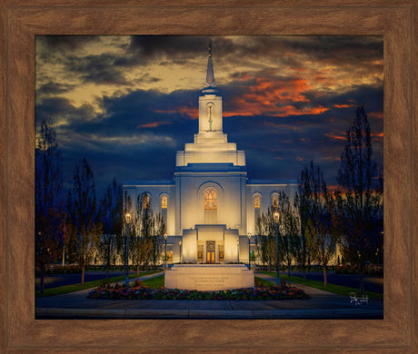 Orem Temple- Spiritual Treasure  - framed giclee canvas