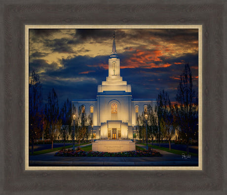 Orem Temple- Spiritual Treasure  - framed giclee canvas