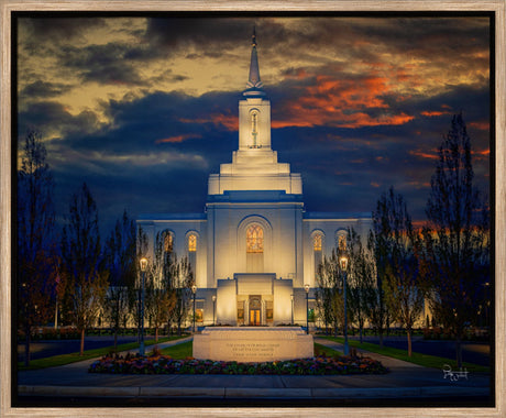 Orem Temple- Spiritual Treasure  - framed giclee canvas