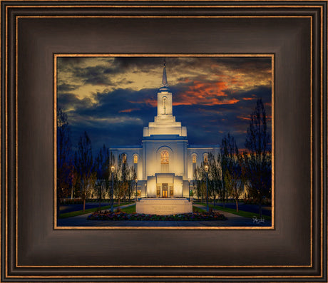 Orem Temple- Spiritual Treasure  - framed giclee canvas