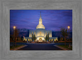 Orem Temple- With Eye Single to the Glory of God  - framed giclee canvas