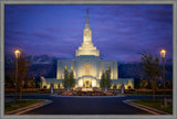 Orem Temple- With Eye Single to the Glory of God  - framed giclee canvas