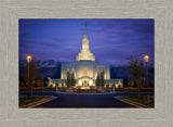 Orem Temple- With Eye Single to the Glory of God  - framed giclee canvas