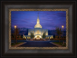 Orem Temple- With Eye Single to the Glory of God  - framed giclee canvas