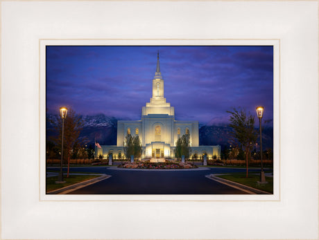 Orem Temple- With Eye Single to the Glory of God  - framed giclee canvas