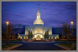 Orem Temple- With Eye Single to the Glory of God  - framed giclee canvas