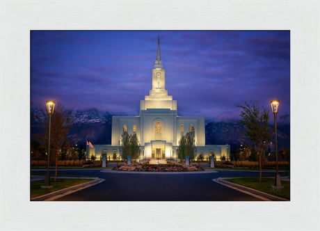 Orem Temple- With Eye Single to the Glory of God  - framed giclee canvas