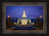 Orem Temple- With Eye Single to the Glory of God  - framed giclee canvas