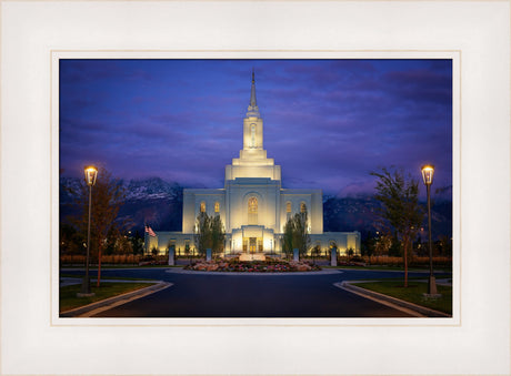 Orem Temple- With Eye Single to the Glory of God  - framed giclee canvas