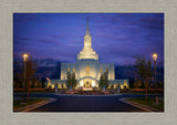 Orem Temple- With Eye Single to the Glory of God  - framed giclee canvas