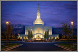 Orem Temple- With Eye Single to the Glory of God  - framed giclee canvas