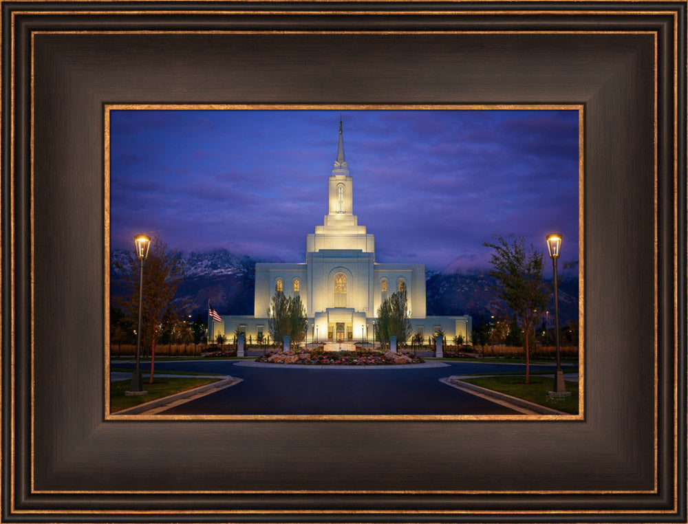 Orem Temple- With Eye Single to the Glory of God  - framed giclee canvas