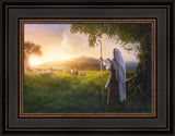 Beautiful Upon the Mount - framed giclee canvas