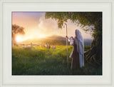 Beautiful Upon the Mount - framed giclee canvas