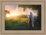 Beautiful Upon the Mount - framed giclee canvas