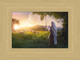 Beautiful Upon the Mount - framed giclee canvas