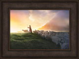 Greener Pastures - framed giclee canvas