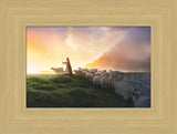 Greener Pastures - framed giclee canvas