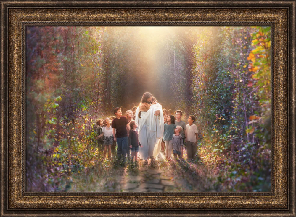 Hope of Innocence - framed giclee canvas