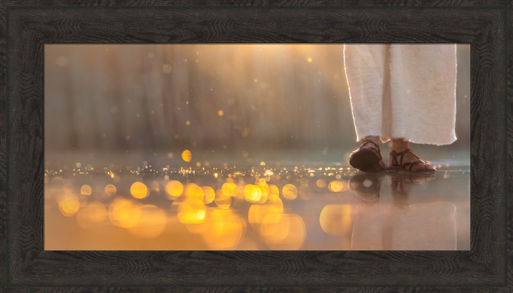 Walk In Faith - framed giclee canvas