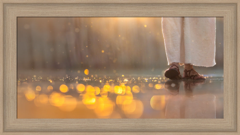 Walk In Faith - framed giclee canvas