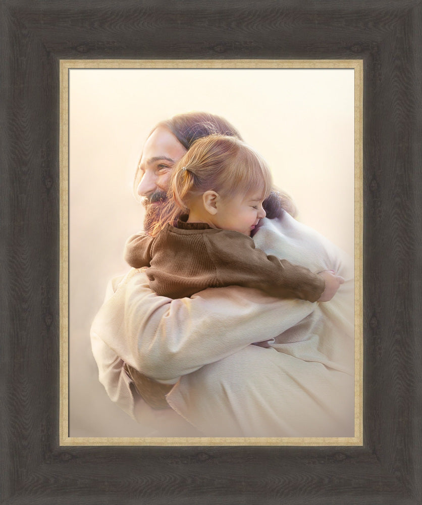 As A Child - framed giclee canvas