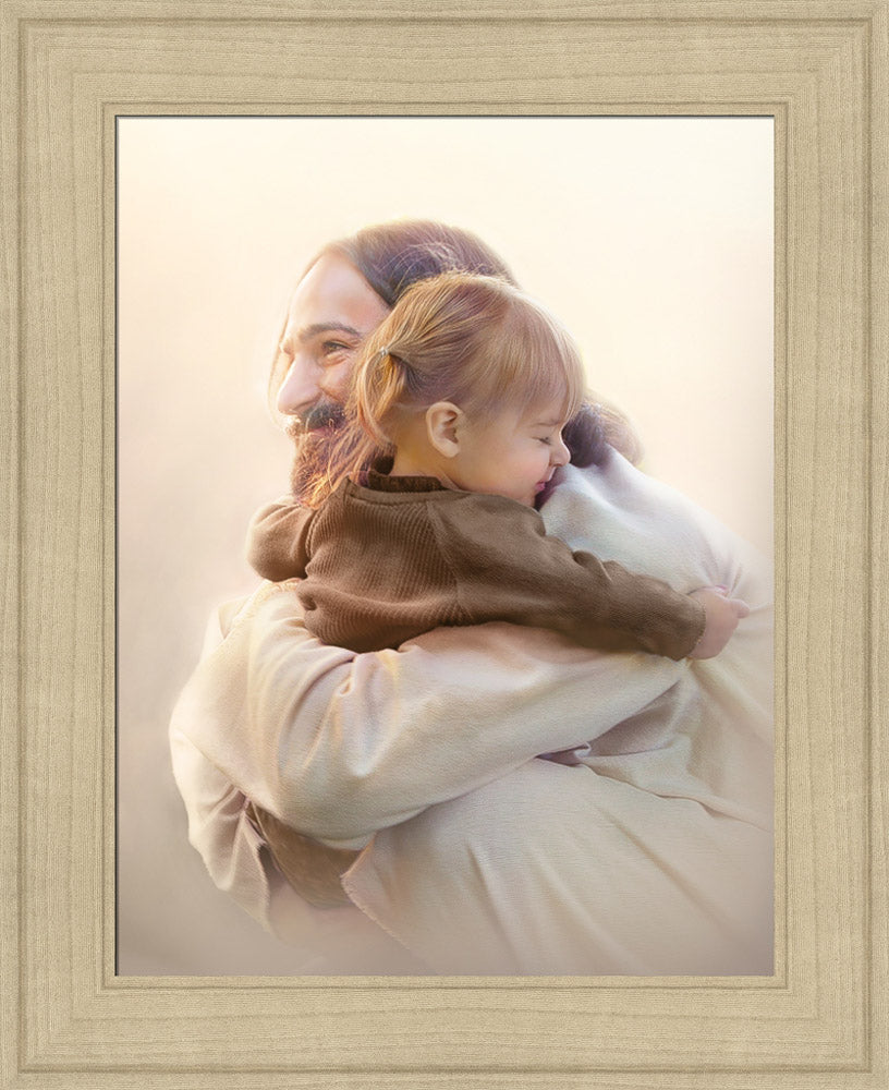 As A Child - framed giclee canvas