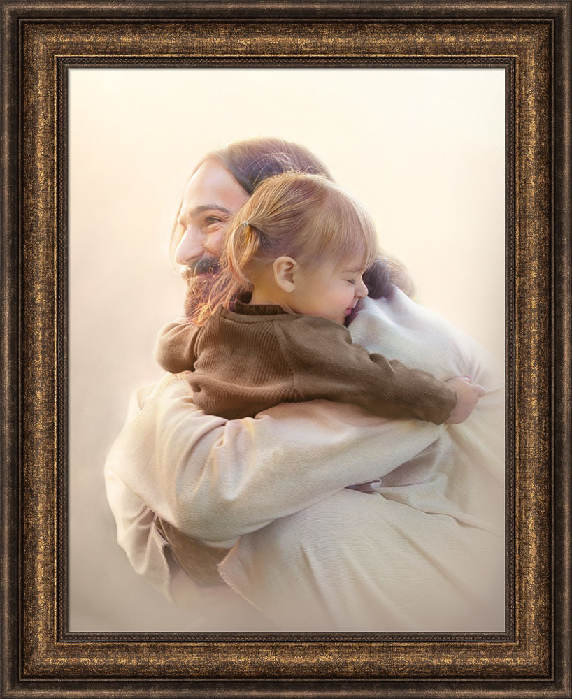 As A Child - framed giclee canvas