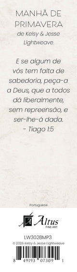 Spring Morning bookmark (Portuguese)