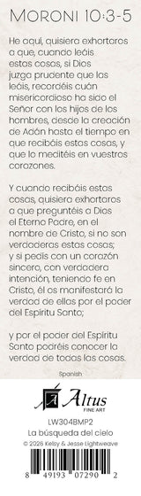 Searching for Heaven bookmark (Spanish)