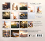 Heaven’s Light 2025 calendar showcasing inspirational Christian scenes featuring children, nature, and moments of faith.