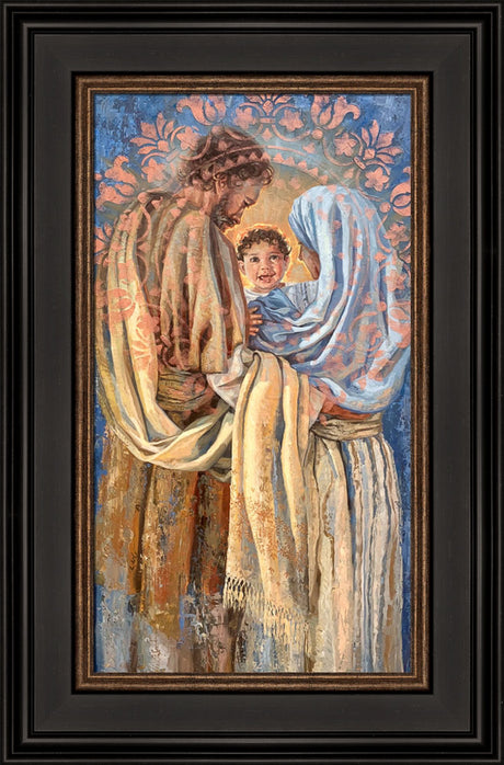 The Holy Family - framed giclee canvas