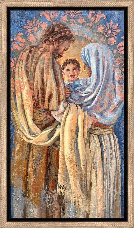 The Holy Family - framed giclee canvas