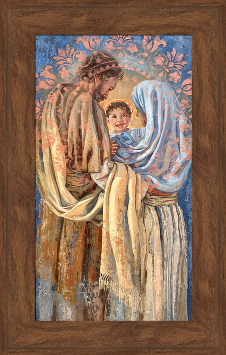 The Holy Family - framed giclee canvas