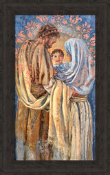 The Holy Family - framed giclee canvas