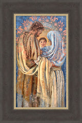 The Holy Family - framed giclee canvas