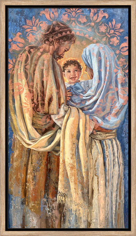 The Holy Family - framed giclee canvas