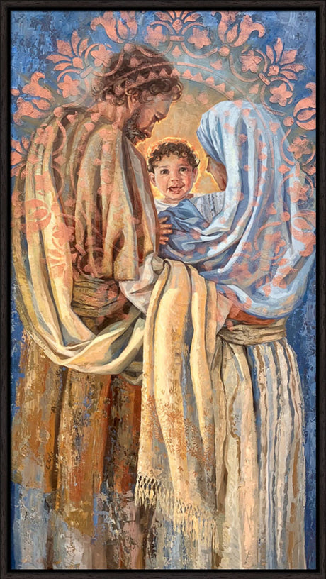 The Holy Family - framed giclee canvas